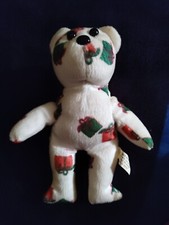 Christmas Present Bear Plush, Generic, Made In USA.