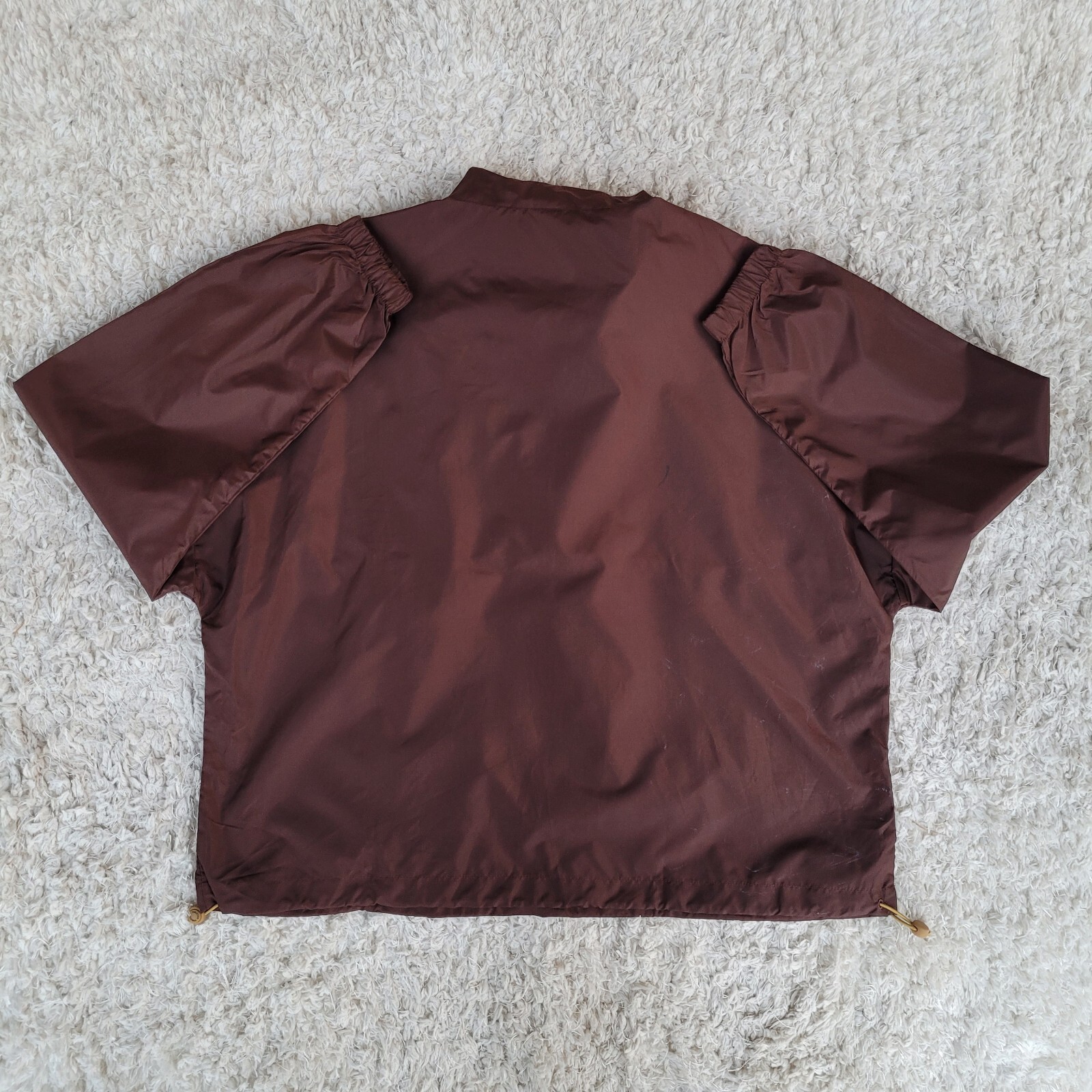 Maroon Fabletics NWT Fabletics Shawn Cropped Half Zip Jacket Wmn's Large Maroon Gray ...