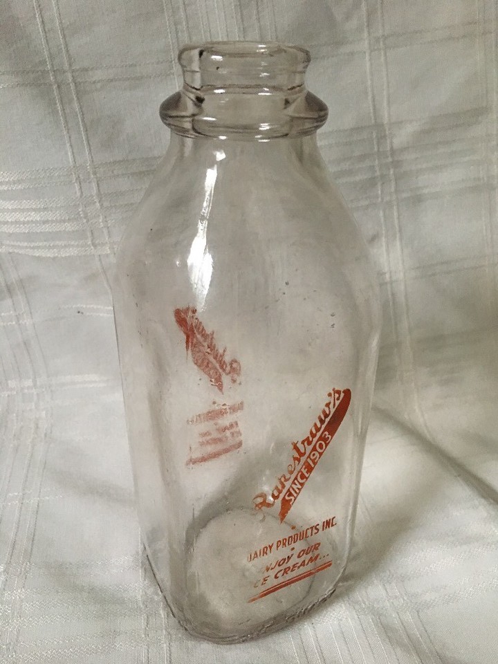 Vintage Quart Milk Bottle Rakestraw’s Dairy Mechanicsburg Pennsylvania 1947 eBay