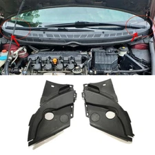 Front Windshield Wiper Arm Cowl Vent Trim Covers Panel For Honda Civic 2006-2011