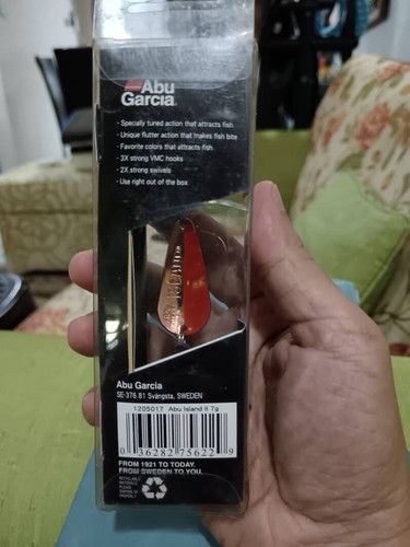 Collectors : Vintage ABU Island II 7g/39mm Fishing Spoon Lure (Color : Original) - 第 6/7 張圖片