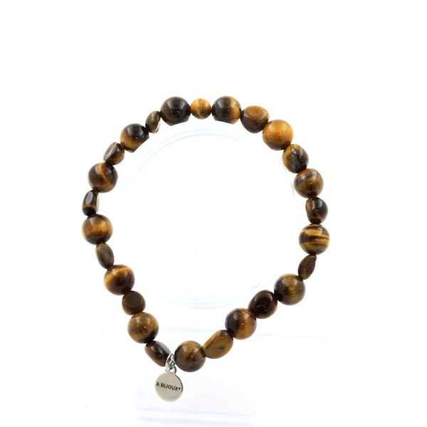 Armband Tigerauge Aus SüDafrika + Tigerauge Perlen 8 Mm. Hergestellt E-image