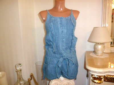 FISHBONE Jumpsuit Einteiler Jeans OVERALL Gr.  S - TOP -