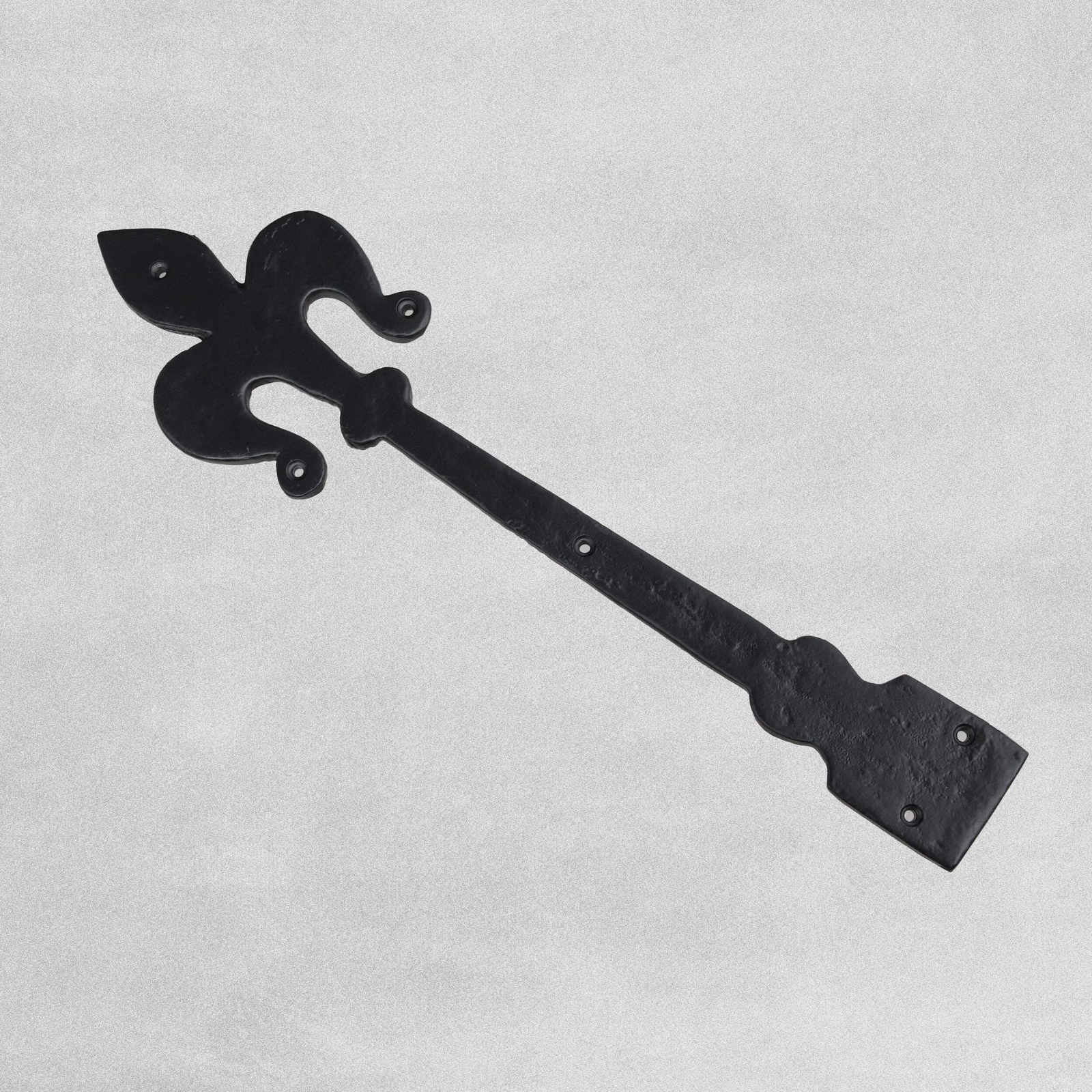 Fleur-De-Lys Hinge Front 406 x 115mm Antique Black Hardware Ironmongery