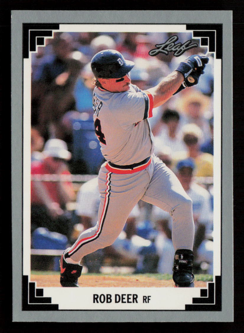 Rob Deer 1991 Leaf #237 Detroit Tigers Baseball Card