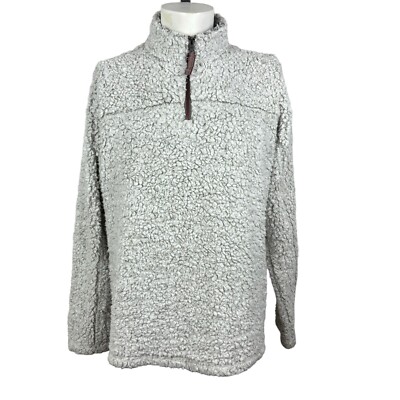 Sherpa Fleece Frosty Tipped Sherpa Pullover TRUE GRIT Pile Fleece