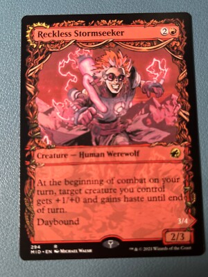 MTG Reckless Stormseeker (Showcase) Innistrad MID NM