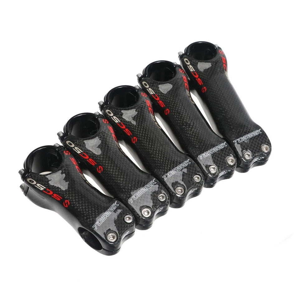 Carbon Fiber Bicycle Stems MTB Road Bike Handlebar Stem ±6° 70-130mm 3K Glossy - Image 3 of 4