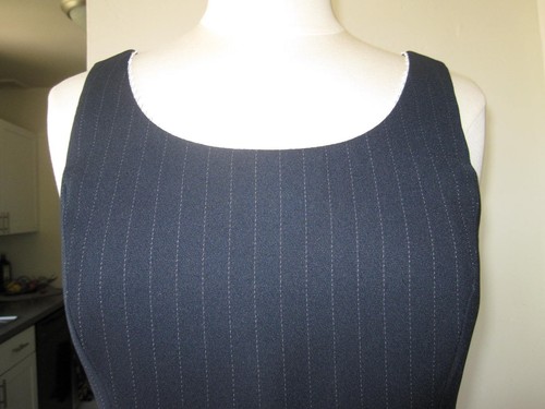 TAHARI ASL JACKE UND TANK Gr. 6 PETITE STRIPE SCHWARZ MIT WEISS - Bild 6 von 9