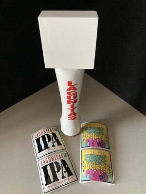 New Lagunitas IPA & Hazy Wonder Beer Tap Handle with 2 Sets Of Stickers Lot V