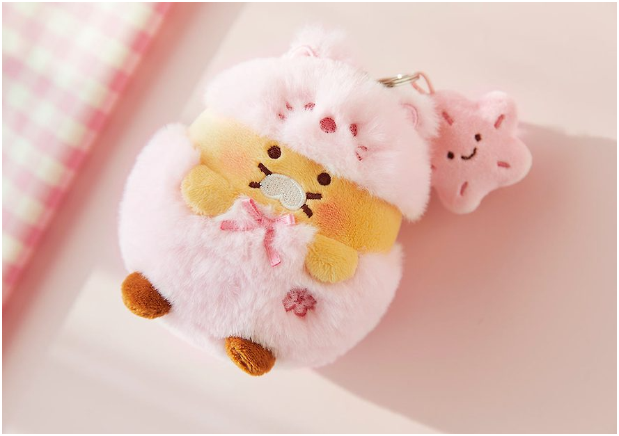 ☆sinoon☆ Shinun X Kakao Friends Fluffy Chunsik Doll Keyrin Kakao Friends x Sinoon - Choonsik Doll Keyring – Harumio