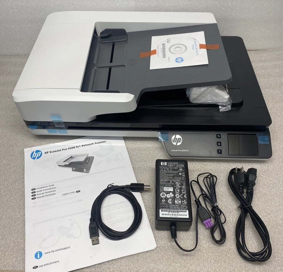 NEW HP ScanJet Pro 4500 fn1 Network Scanner Part # L2749A L2749A#BGJ - Image 2 of 4