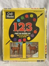 Vintage Craft Master 1 2 3 Paint By Number Set 10245 New Breed Sealed