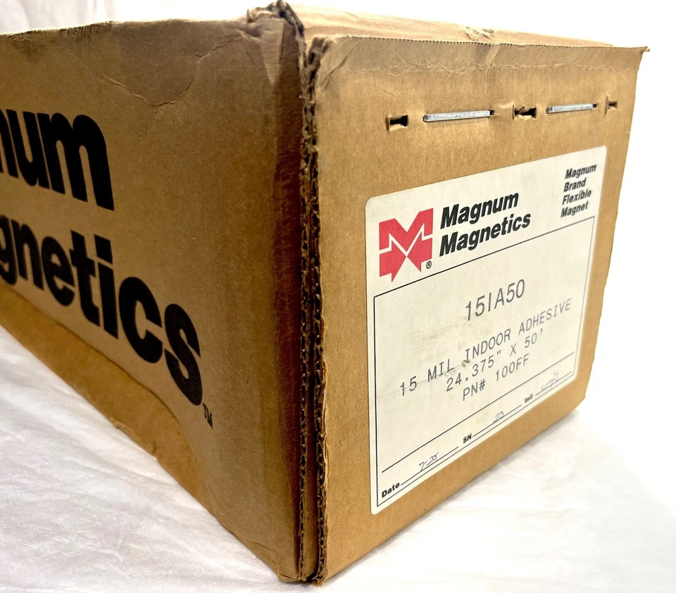 Magnum Magnetics 15 Mil 24.375" x 50' Rollo PN# 100FF Lámina Magnética Foto 3 de 4