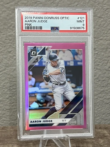 2019 Donruss Optic Baseball Pink Prizm Aaron Judge #121 PSA 9 Mint