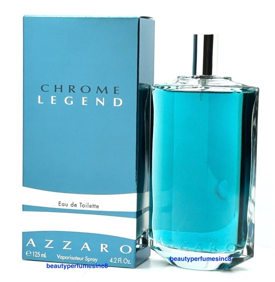 Perfume en spray Chrome Legend de Azzaro 4,2 oz/125 ml EDT para hombre nuevo en caja Foto 2 de 2