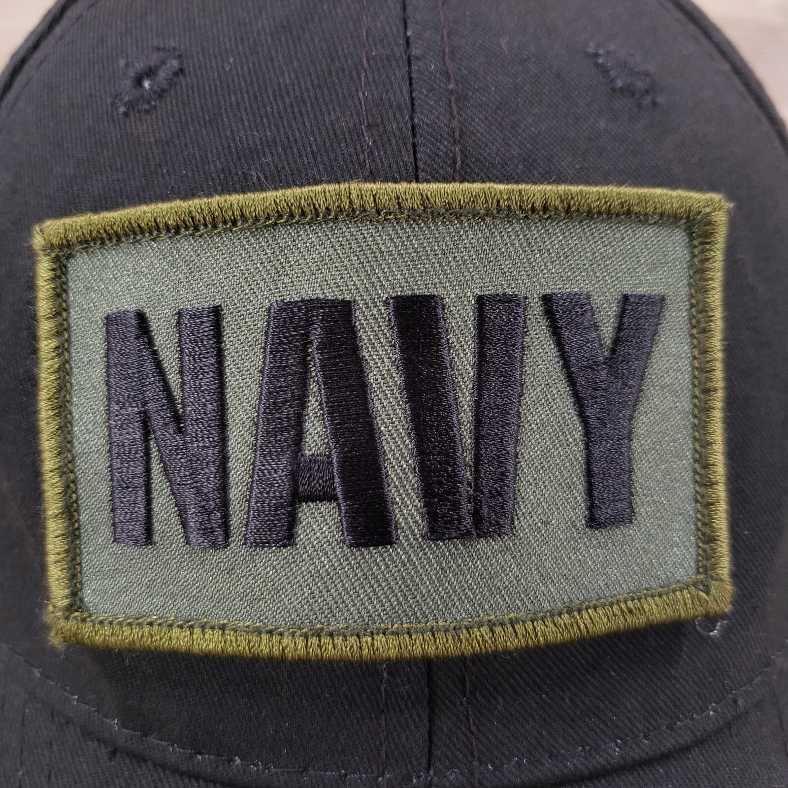 Eagle Crest Tactical Hat Cap Navy Patch Black Cot… - image 2