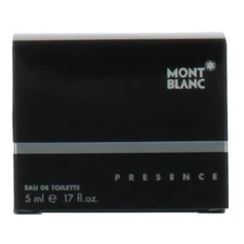 Presence by Mont Blanc for Men Mini EDT Cologne Splash 0.17 oz. New in Box