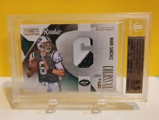 2009 national treasures Mark Sanchez Rookie Colossal Materials (BGS 9.5)