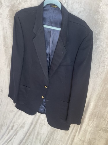 Blazer uomo Bartolini vintage blu navy 100% cashmere 2 bottoni tg 44 lungo old money - Foto 16 di 20