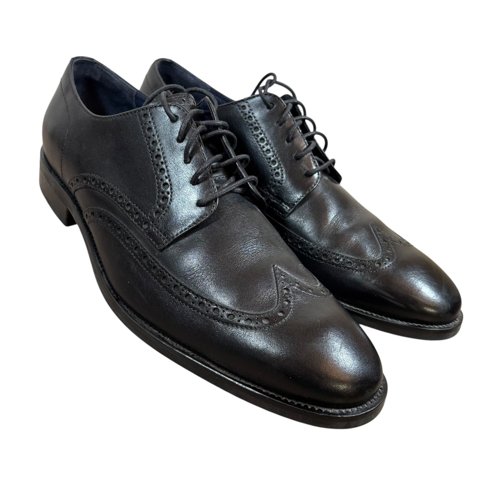 SAOLA Scarpe Oxford Cole Haan Grand OS Watson da uomo 13 in pelle nera a coda di rondine C27088