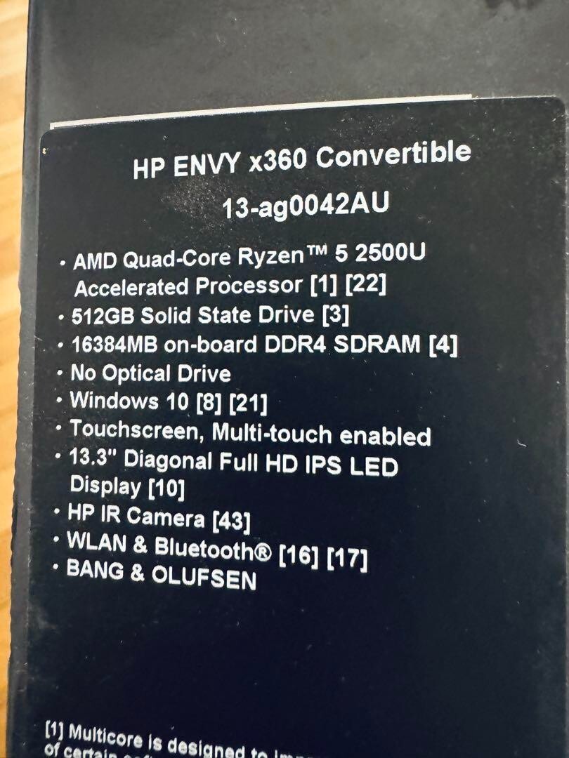 HP ENVY x360 ryzen5 16GB 512GB 13.3 Home appliances Notebook PC