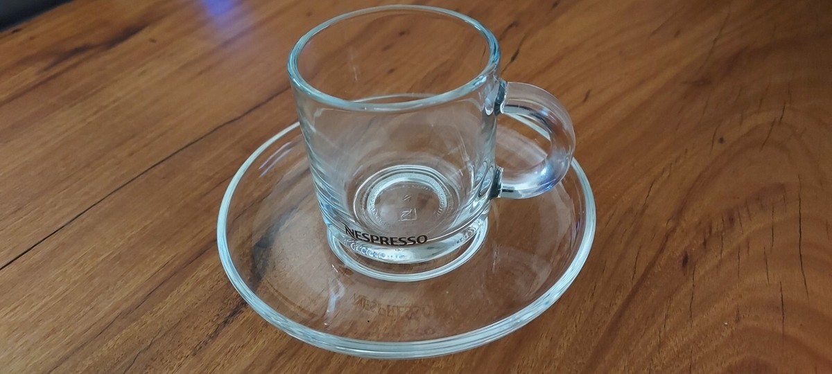 Tasse Nespresso N View Collection – Verre Trempé Transparent – Acier Inoxydable