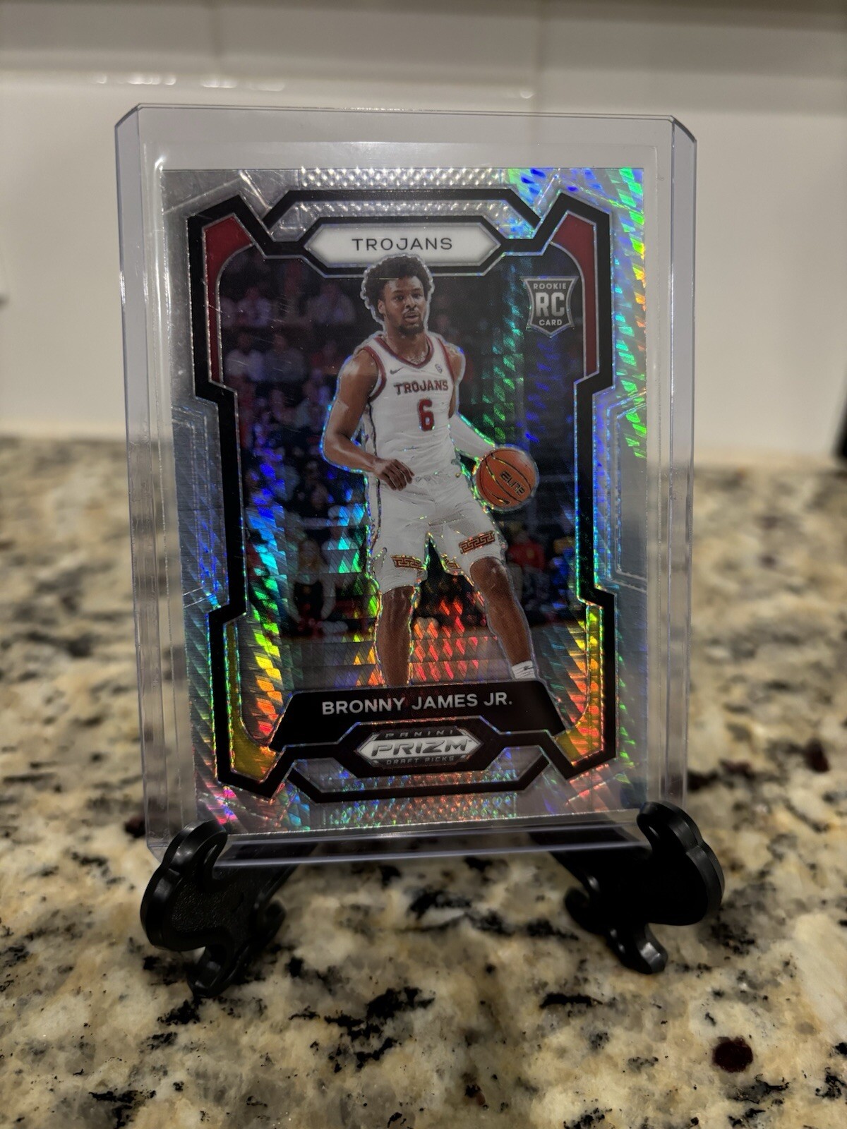 Bronny James Jr. 2024 Panini Prizm Draft Picks Hyper Prizms Rookie #86