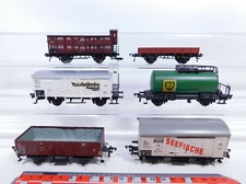 6x Fleischmann H0/DC Güterwagen, Mängel/gut, DB: Seefische+BP+5356 etc #CR202-1