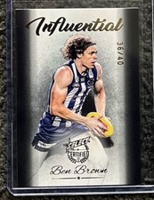 2017 AFL Select Certified Ben Brown Influential IC12 36/40 North Melbourne