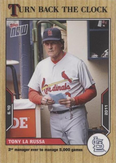 2021 Topps Now Turn Back the Clock - Tony LaRussa #71 - 1 of 1