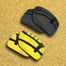 US 2 Pairs Polarized Lenses Replacement for-Oakley Split Shot-Black 24K Golden
