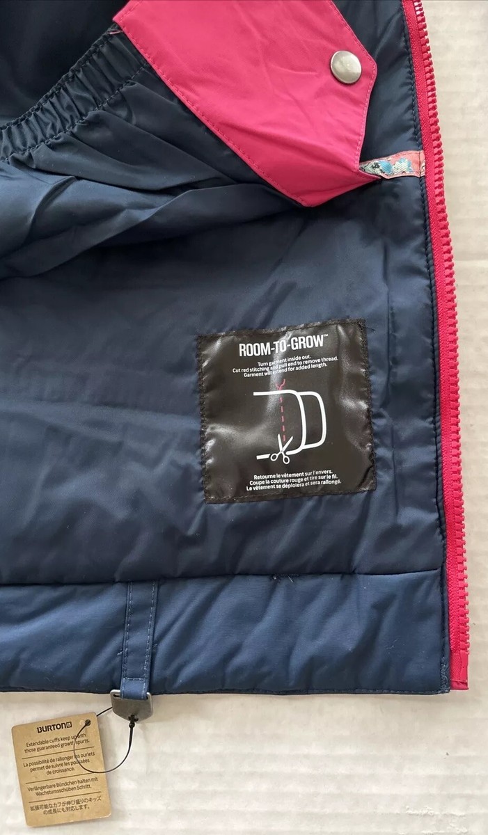 NEW! BURTON Girls Hart Jacket Sz XL Navy/Purple/Pink Dryride
