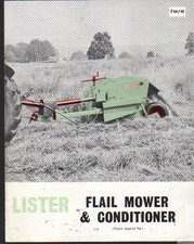 1967 Lister Flail Mower and Conditioner Brochure Leaflet