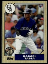 2017 Topps #87-122 Raimel Tapia 1987 Topps Baseball 30th Anniversary RC
