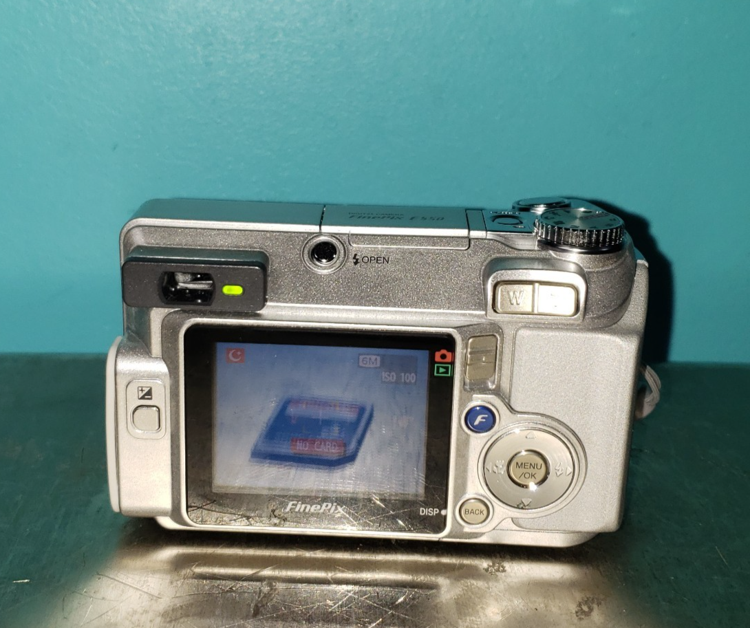 Fujifilm Finepix E Series E550 6.3MP Digital Camera - Silver for