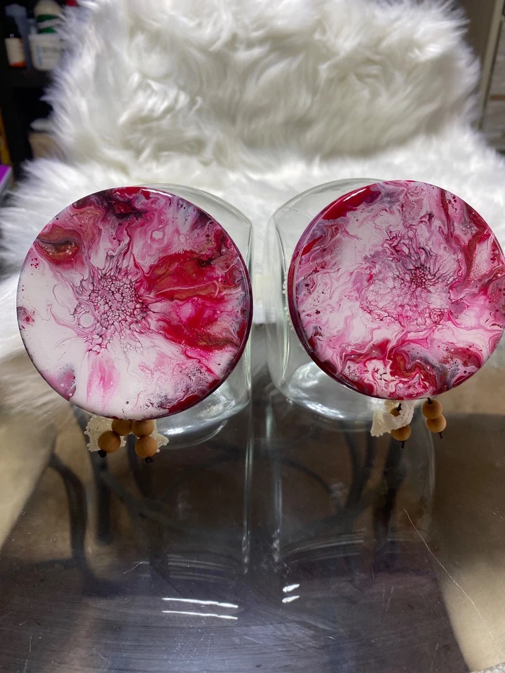 Handmade Painted Jars - Image 2 of 2