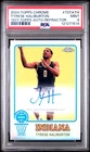 2024 TOPPS CHROME 1973 TOPPS AUTO REFRACTOR #73TATH TYRESE HALIBURTON PSA 9