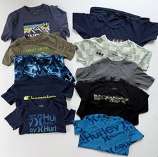 Boys Shirt Lot of 11 Mixed Brands Size M 7/8 Hurley Champion Batman Under Armour