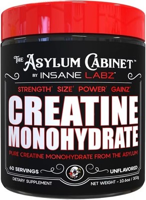 Unflavored Creatine Monohydrate - 60 Servings, 5g Per Serving for Strength