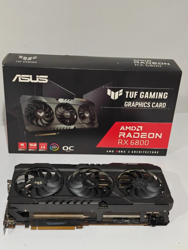 ASUS TUF Gaming AMD Radeon RX 6800 OC Edition 16GB GDDR6 Graphics Card-Excellent - Image 2 of 4
