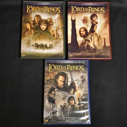 Lord Of The Rings DVD Trilogy Lot Fellowship Two Towers Return Of The King