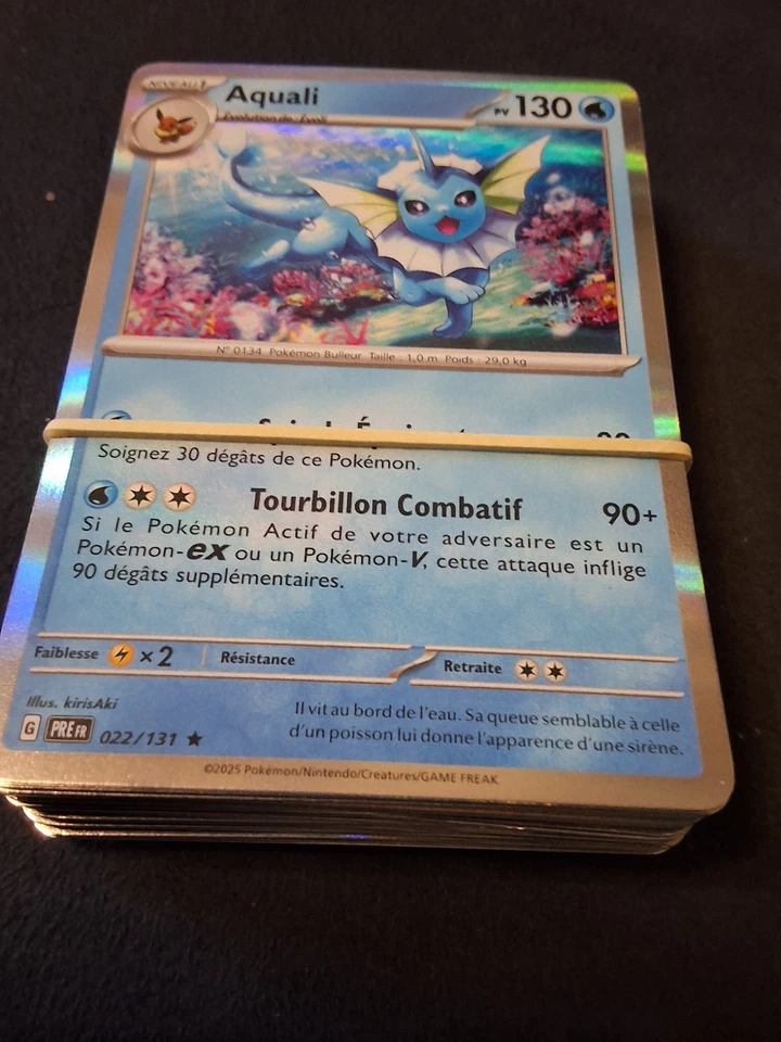 Lot de 50 cartes pokémon holo rares (brillantes) françaises - Photo 1/1