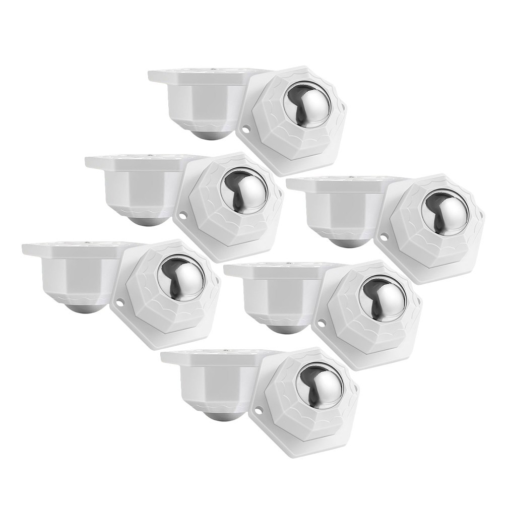 12 Pcs 360 Degree Rotation Sticky Pulley Furniture Rollers Mini Caster Wheels