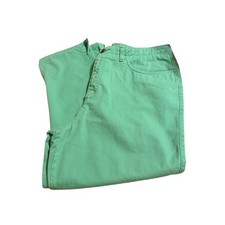Vintage Talbots Size 14 Green Crop Chino Pants