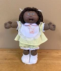 Vintage Cabbage Patch Kids Doll HM9 AA Girl W Giraffe Dress African American