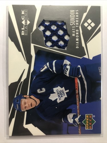 Mats Sundin 2003-04 UD Black Diamond #DT-MS GAME USED JERSEY SP MAPLE LEAFS