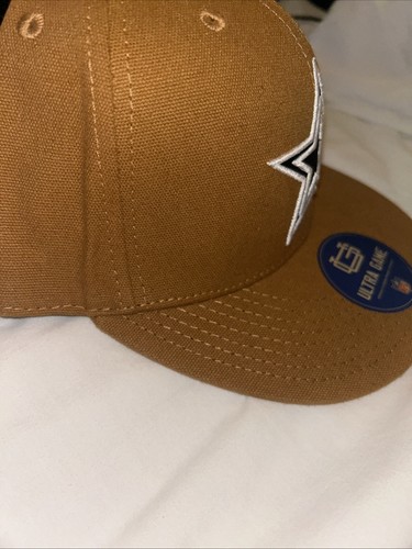 Dallas Cowboys Hut Canvas flache Krempe verstellbar Snapback Cap Carhartt-Stil - Bild 12 von 14