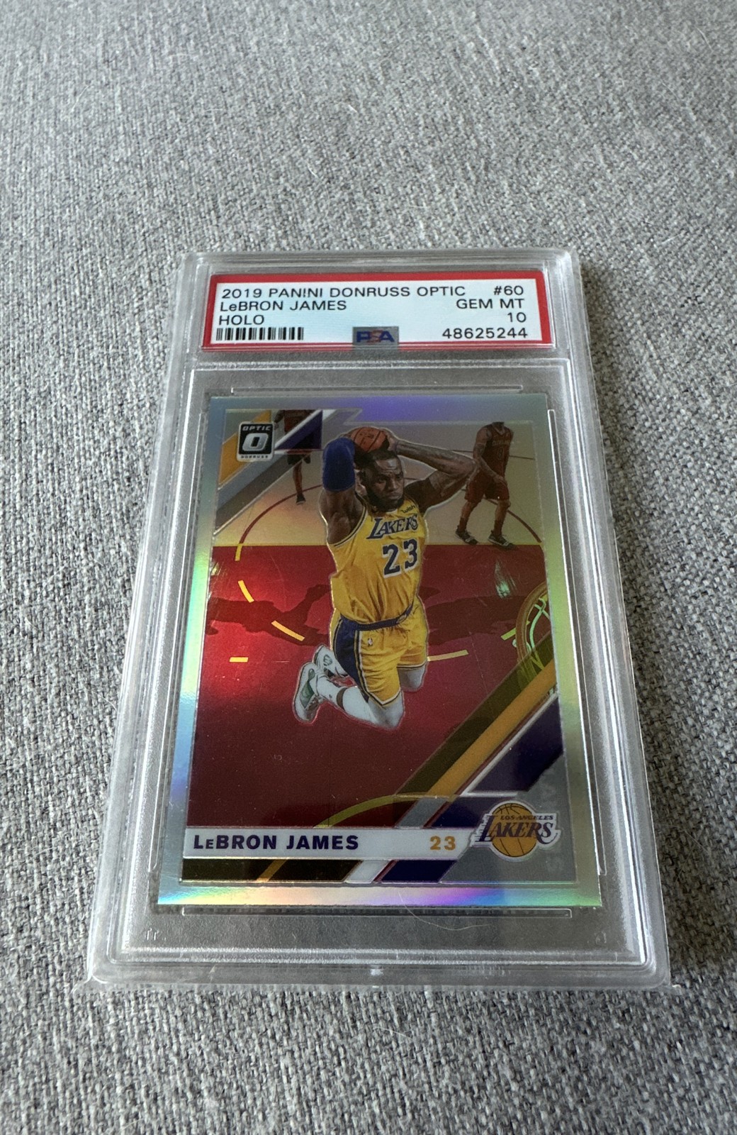 2019-20 Panini Donruss Optic - LeBron James #60 Holo Prizm view 1
