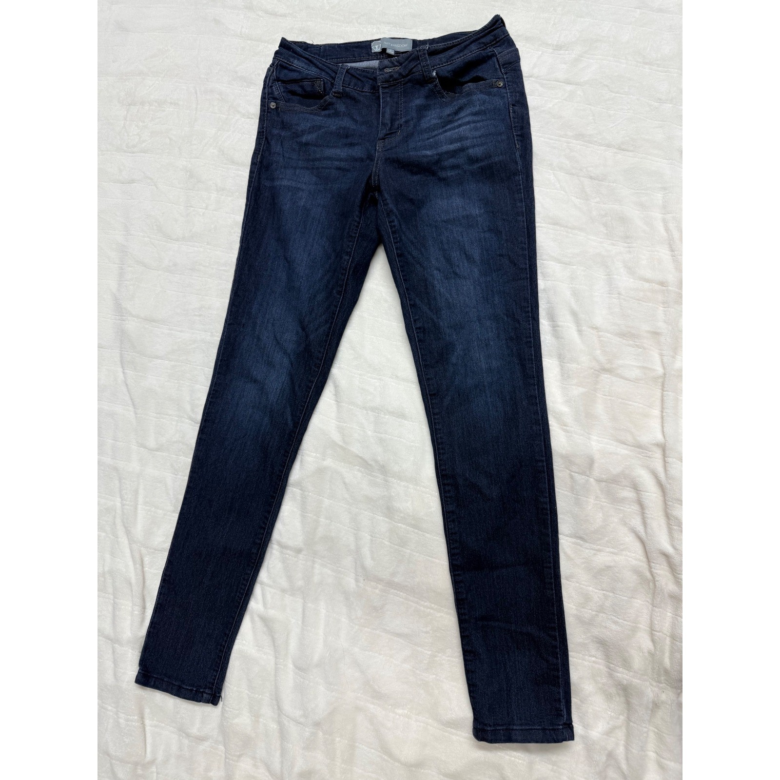 Wit & Wisdom Womens Size 4 Dark Wash Skinny Jeans Stretch Comfort